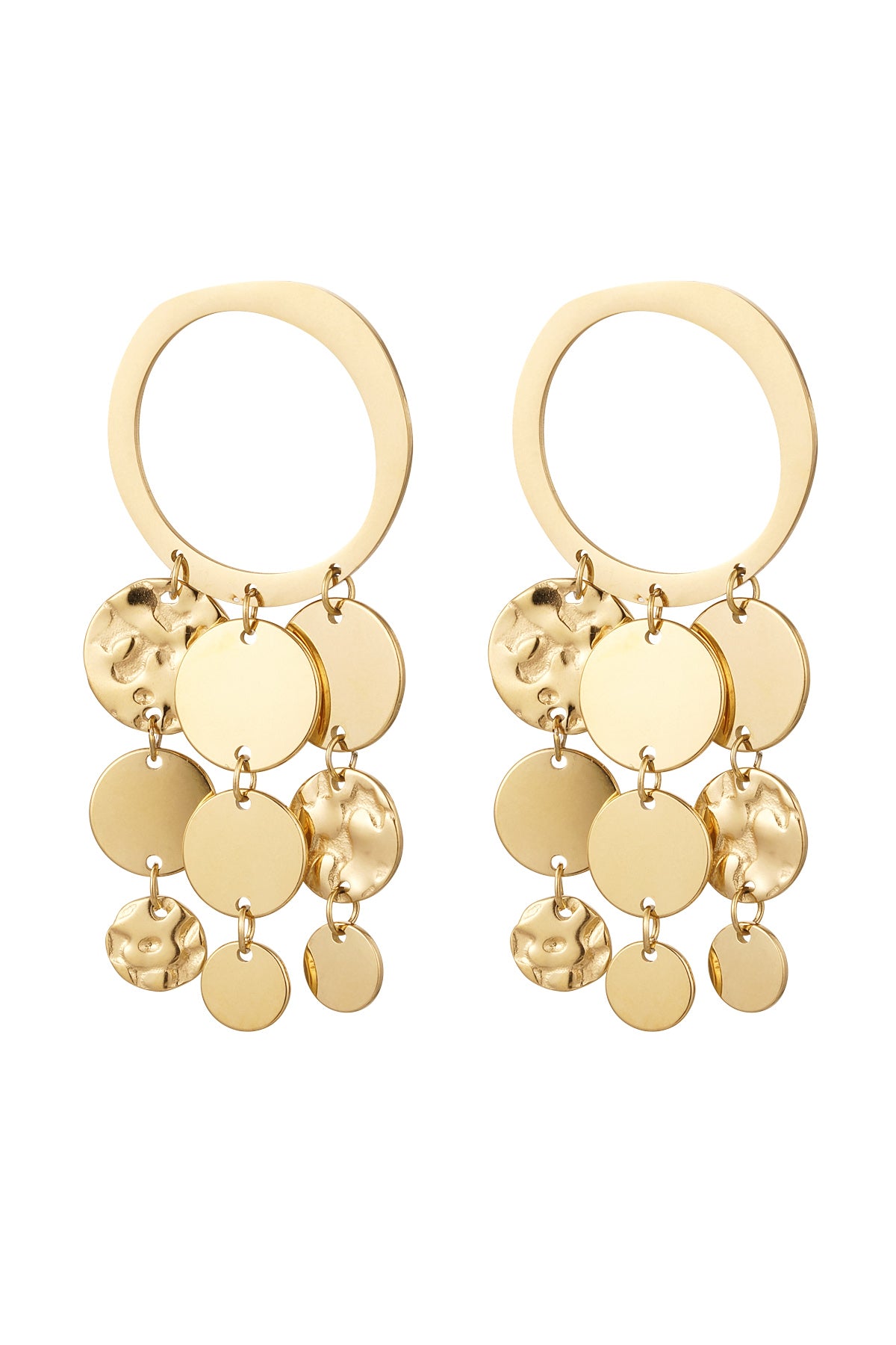 Oorbel gold frivool