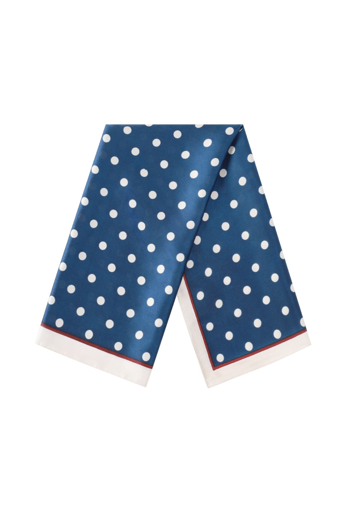Polkadot sjaaltje blauw