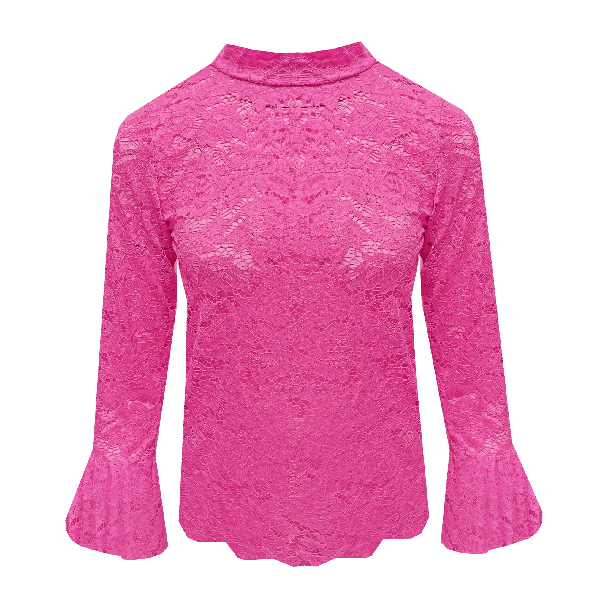 Fuchsia kanten top