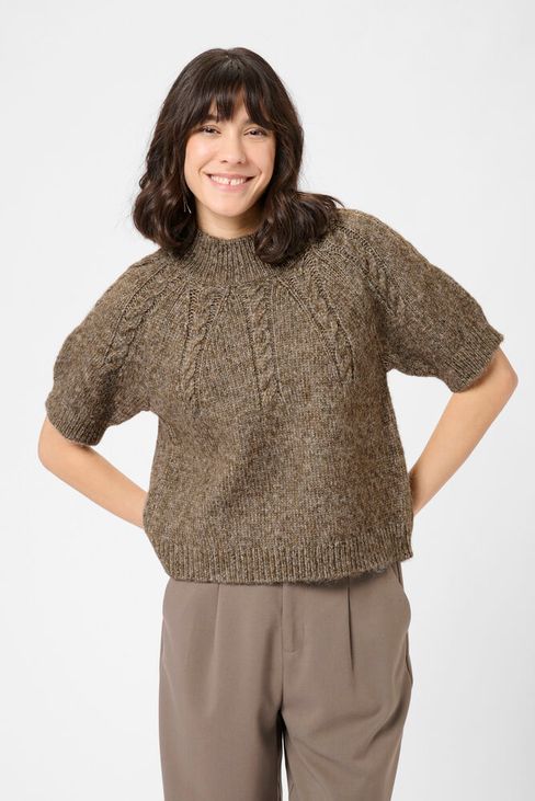 Kaffe Cuba Pullover taupe ( morel melange)