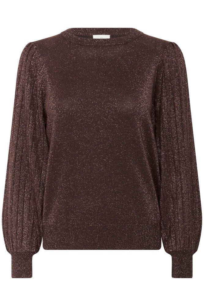 Kaffe Regina Pleat Long Sleeve Pullover black coffee
