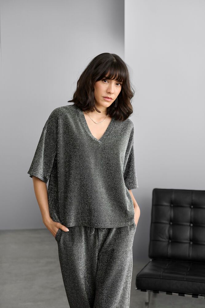 Kaffe Rita Shirt glitter top