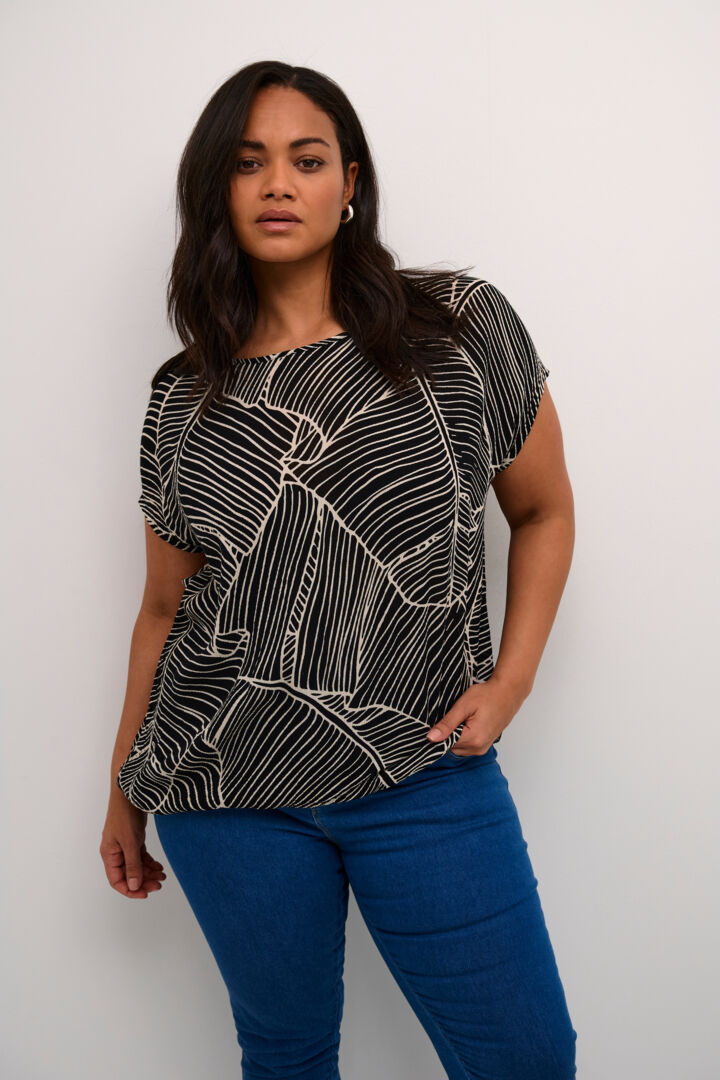 Kaffe curve ami printed top