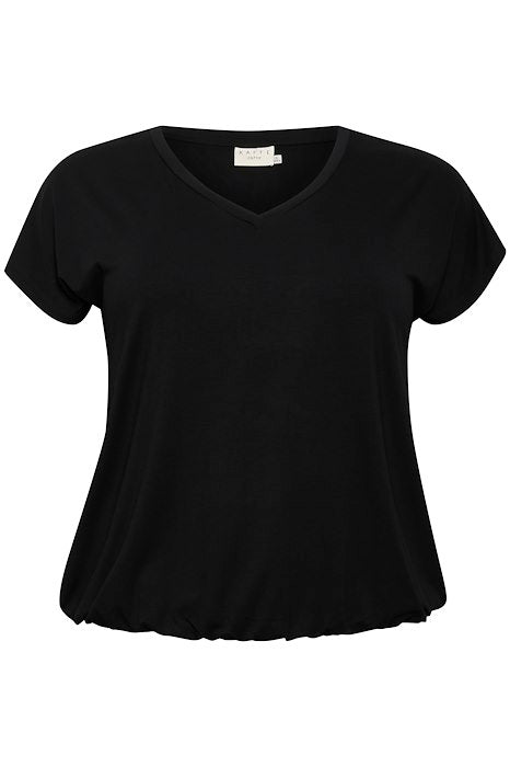 Kaffe curve jena V-neck T-Shirt black