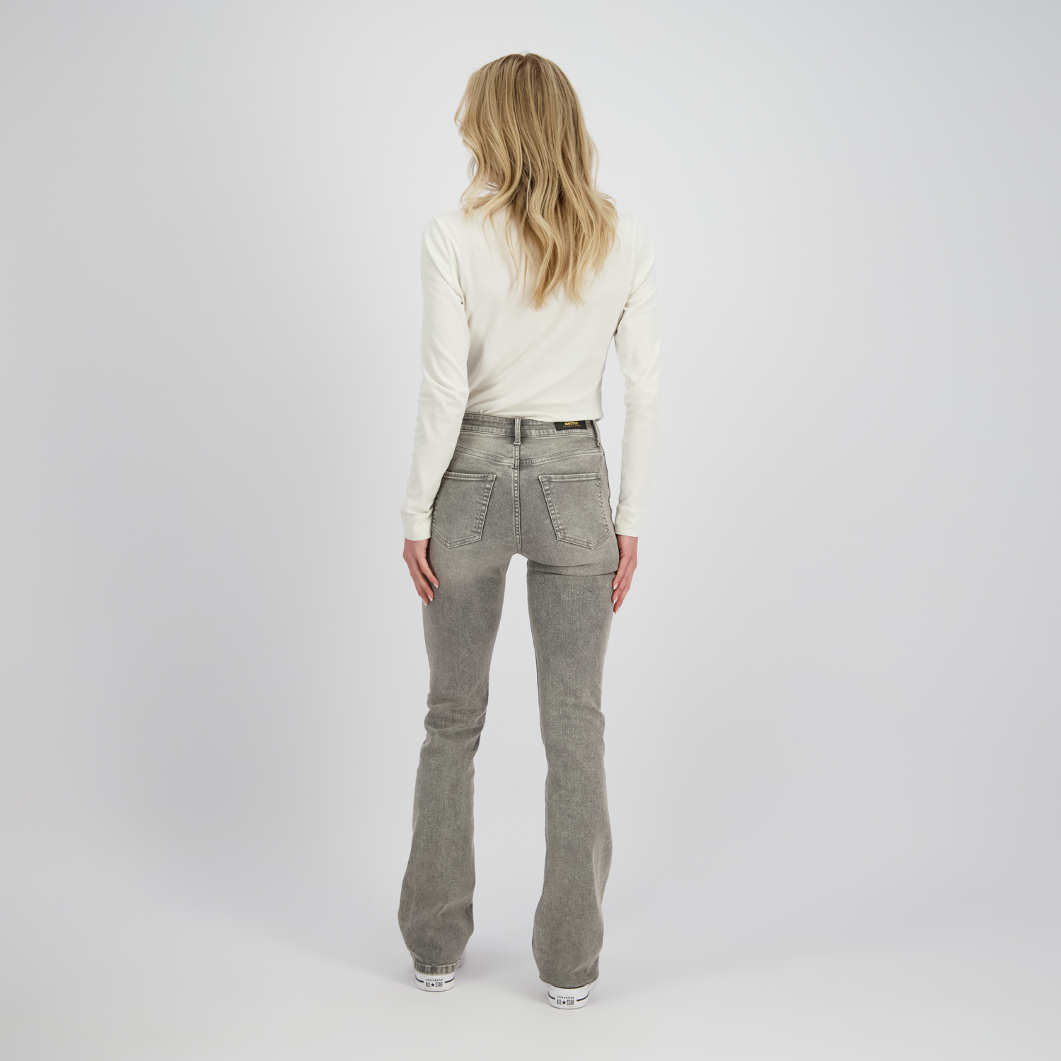 Raizzed Faye light grey stone boot cut