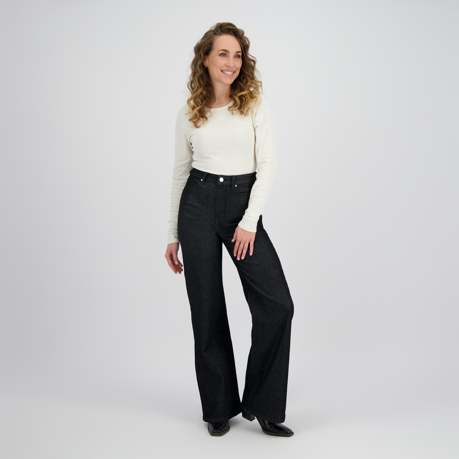 raizzed black jeans wide leg 