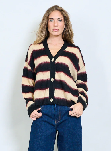 cosy vest zwart beige 