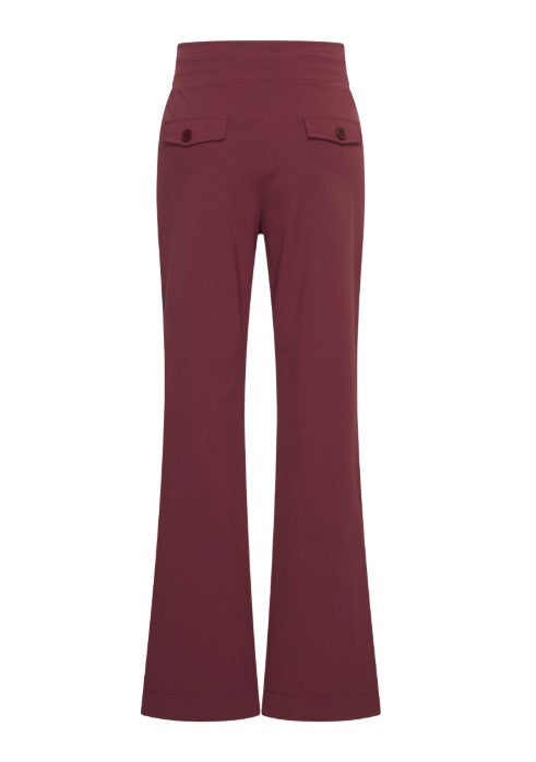 Mi Piace travel pants straight burgundy