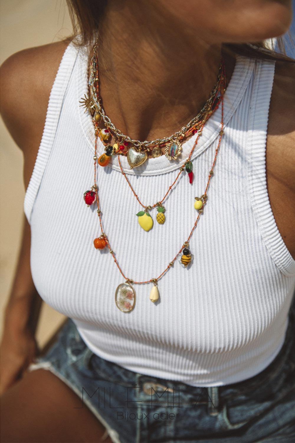 Mile Mila ketting met fruitstukjes