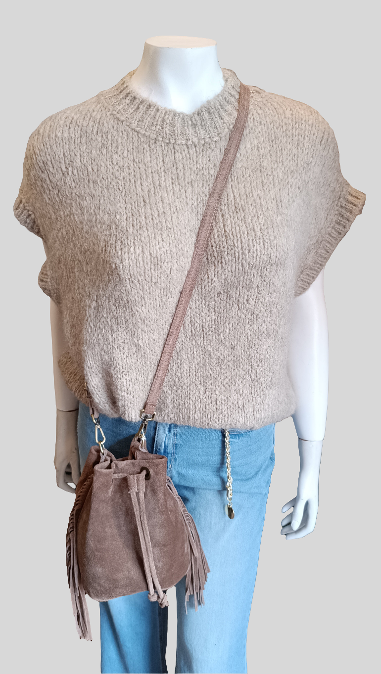 Donker beige spencer