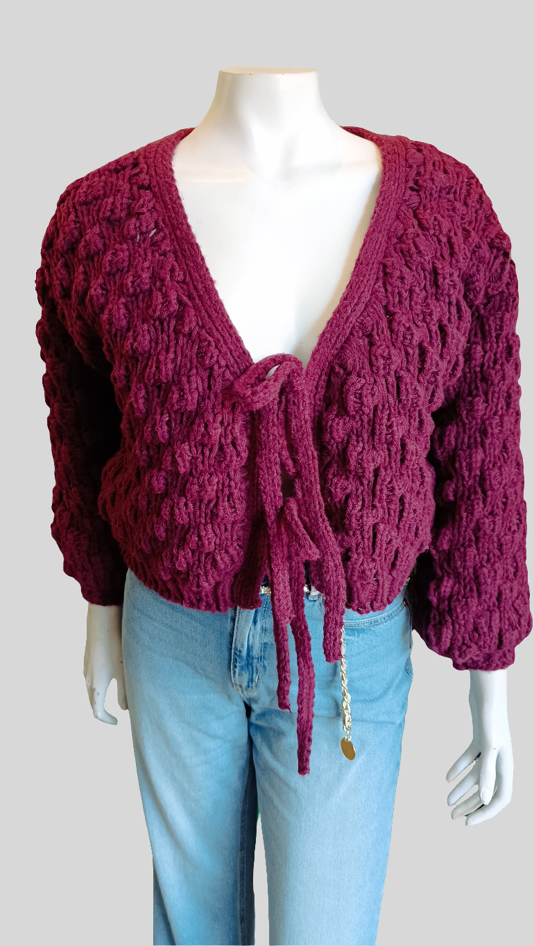 Burgundy vest