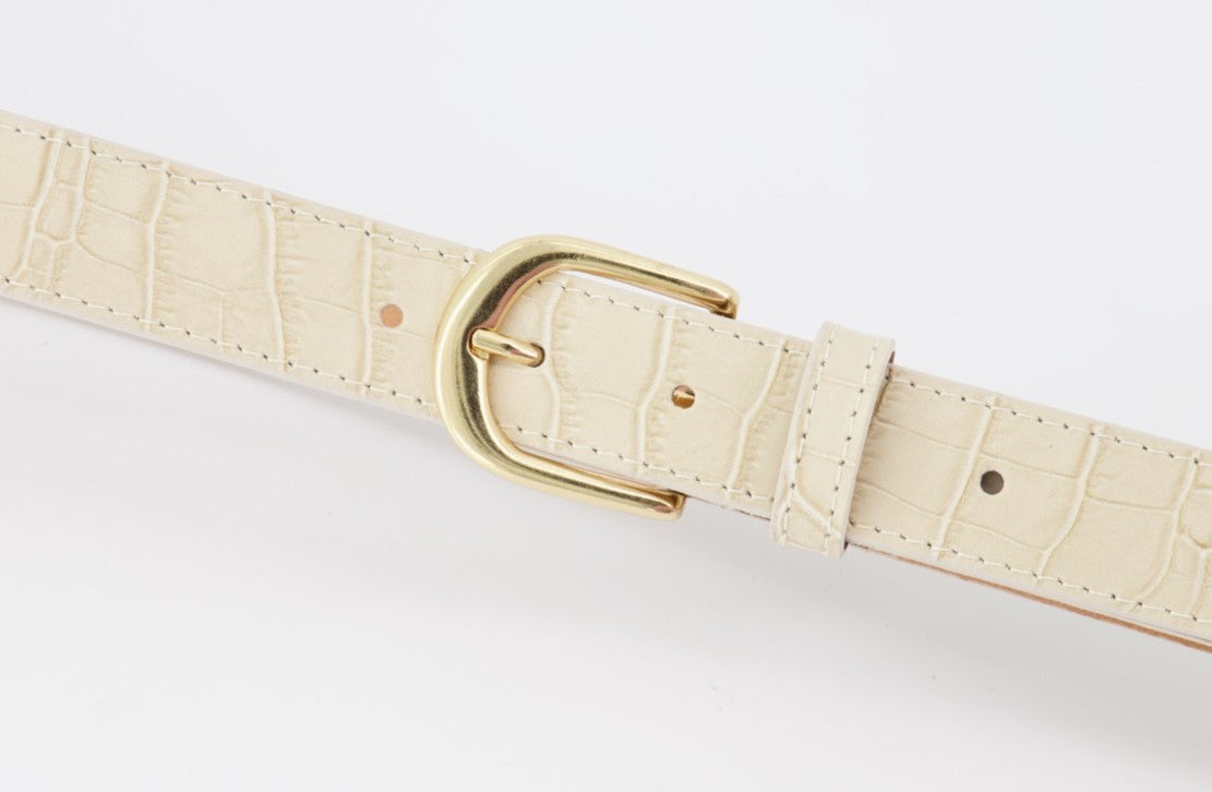 croco riem Suus beige