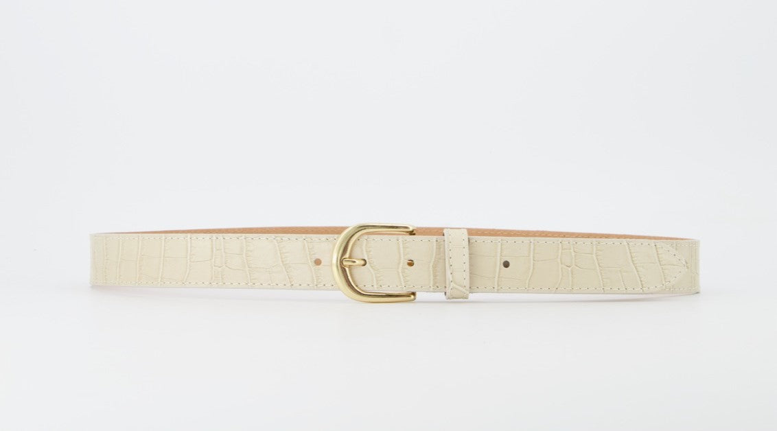 croco riem Suus beige