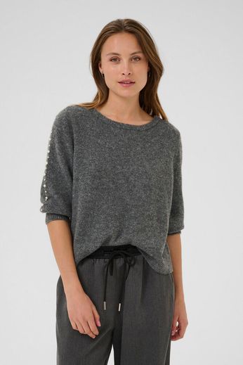 KAFFE BETTY PULLOVER GREY MELANGE