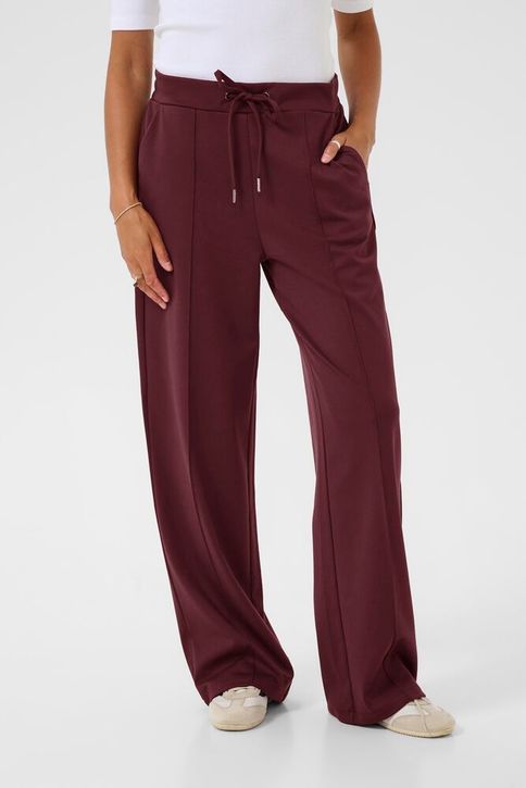 KAFFE JENNY PANTS WINDSOR WINE BURGUNDT BORDEAUX STRAIGHT