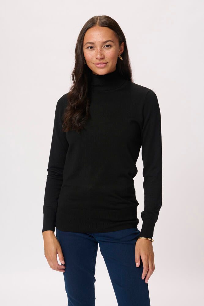 Kaffe astrid roll neck black