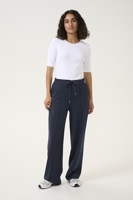 Kaffe Jenny straight pants navy