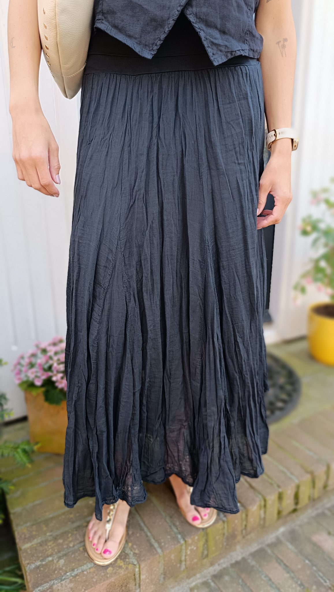 Maxi rok zwart