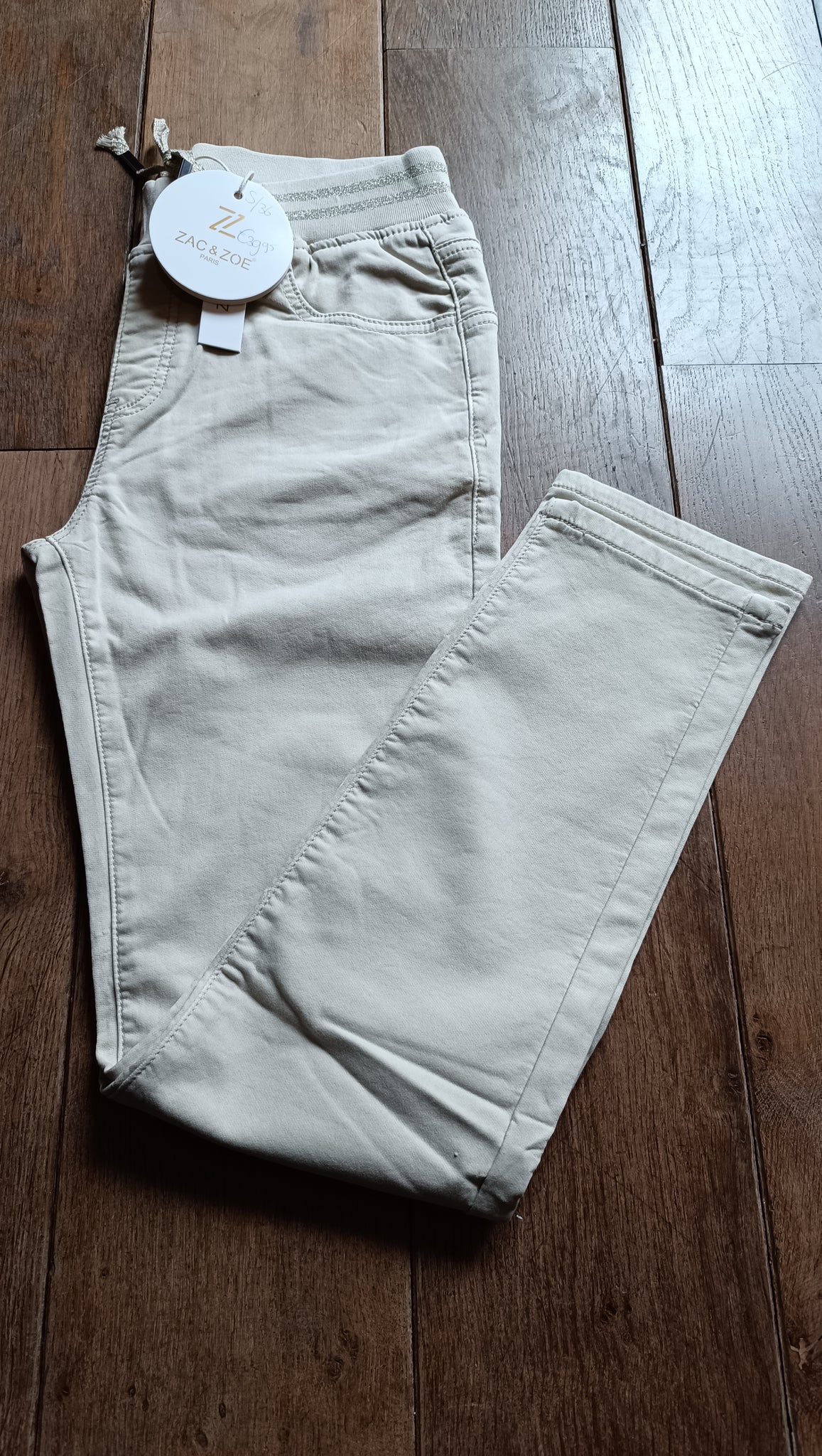 Zac & zoe jog jeans beige