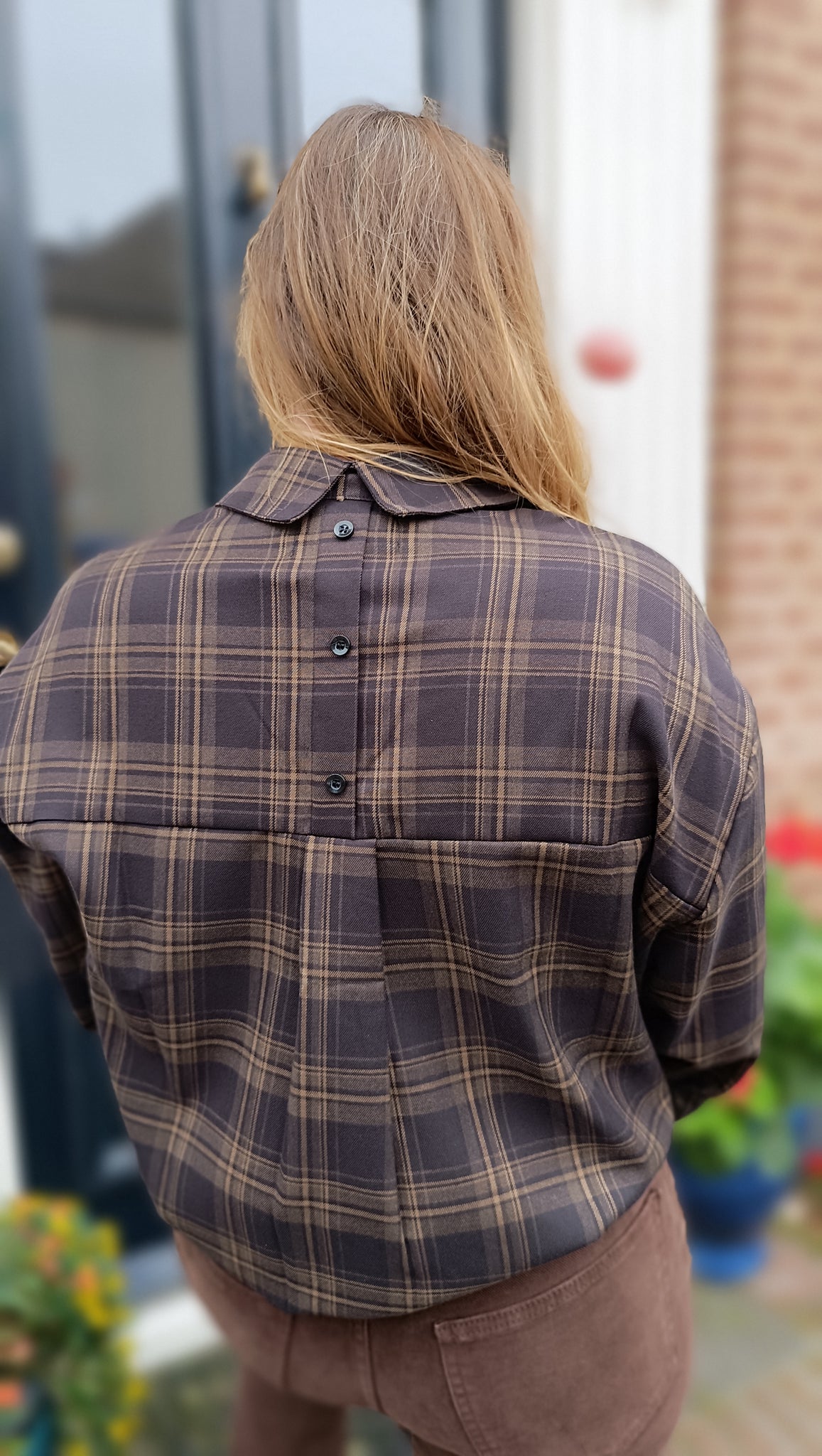 geruite blouse
