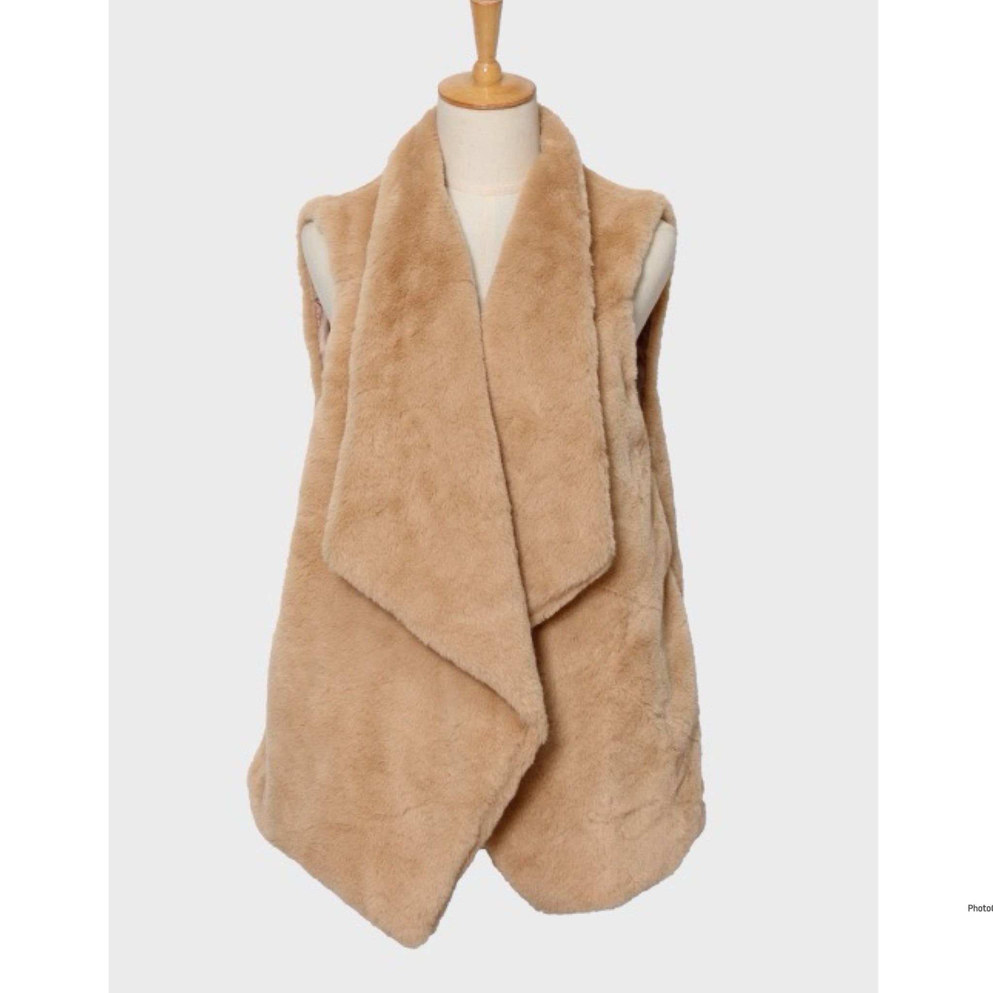 Fake fur gilet