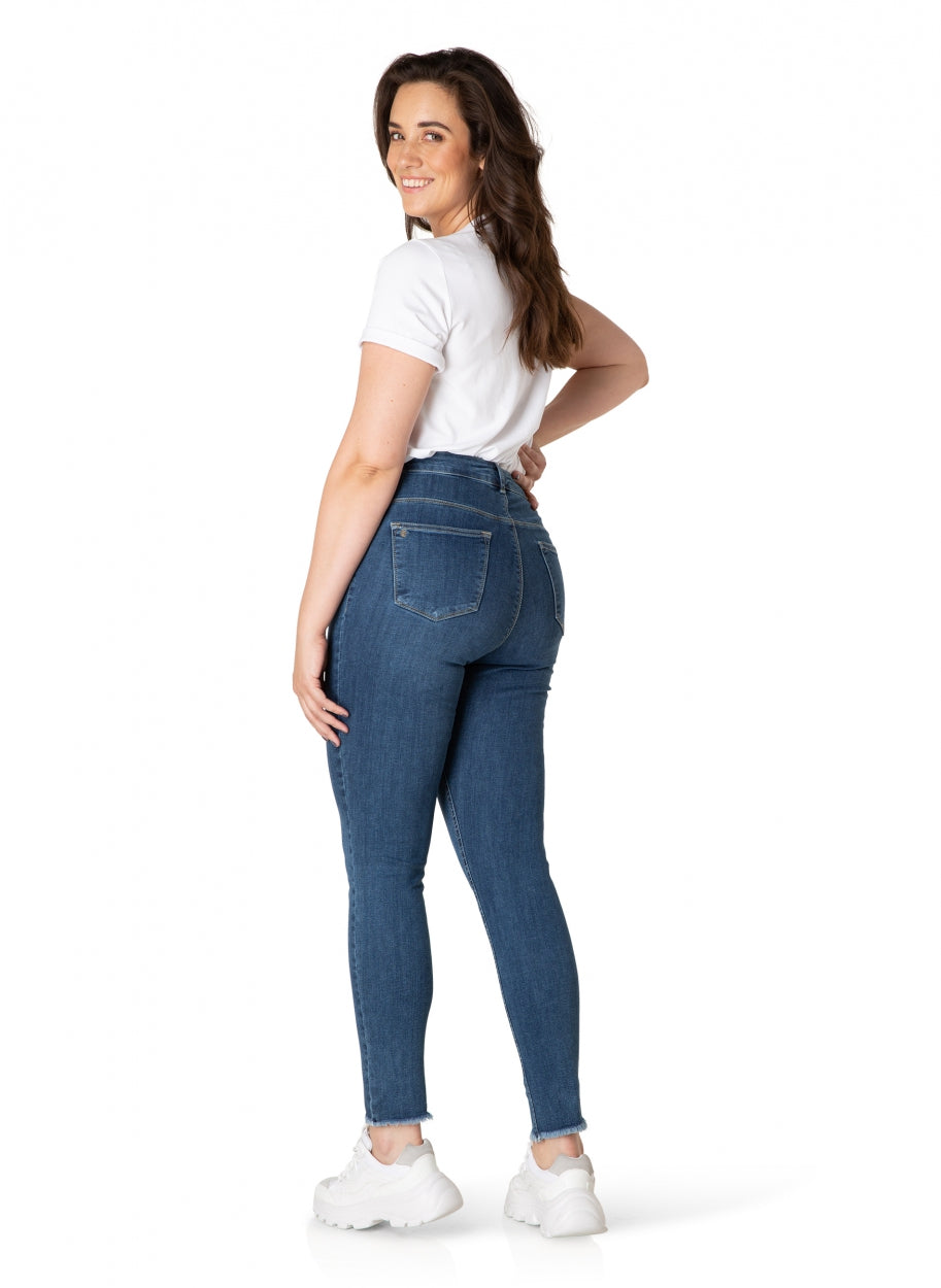 Base Level Curvy jeans Anna mid blue