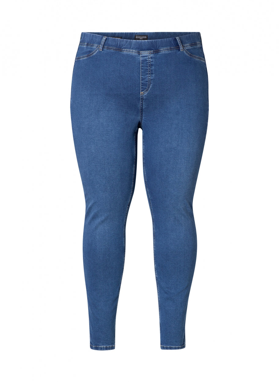 Base level Curvy jeans tregging Tessa mid blue
